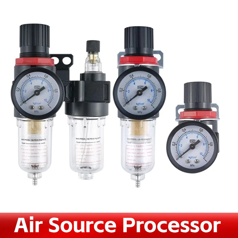 Air Source Processor AFR+AL Duplex AFC2000 Air Pressure Regulating Valve Oil Water Separation Filter Thread1/4