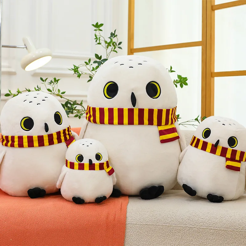 New Large Size 60cm Hedwig Plush Doll Fill Soft Scarf Owl Anime Plush Pillow Dolls Collection Room Ornament Birthday Gift view 3