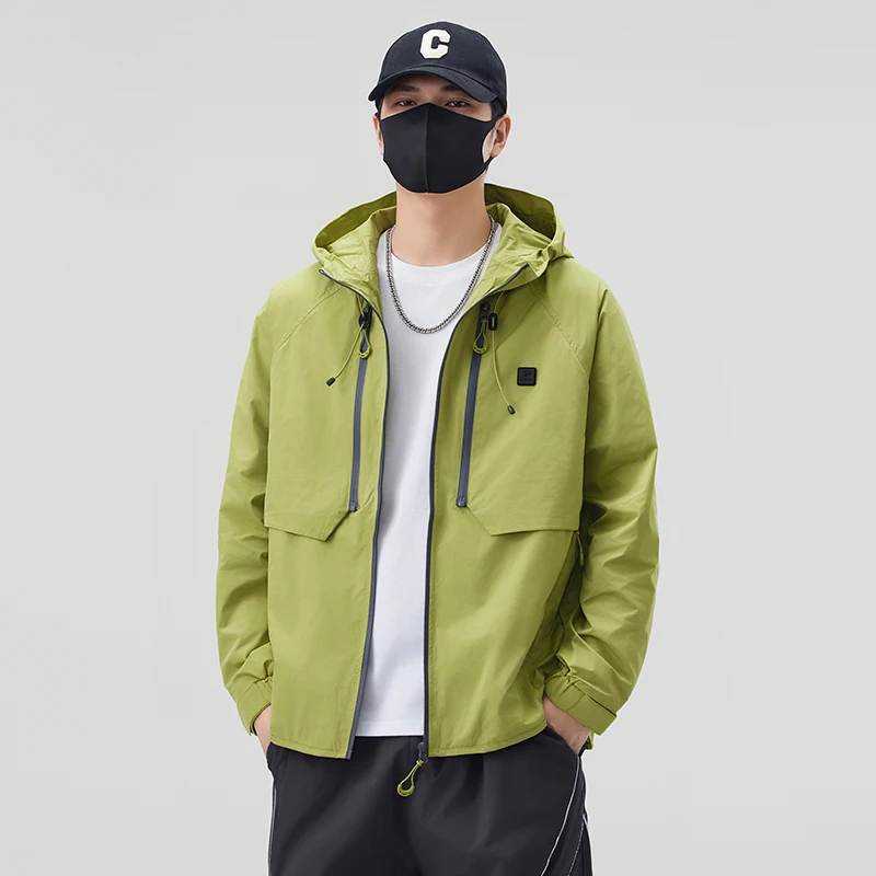 

Мужская повседневная куртка с капюшоном для активного отдыха, весна-осень, модная городская стильная удобная рабочая одежда, элегантный дизайн