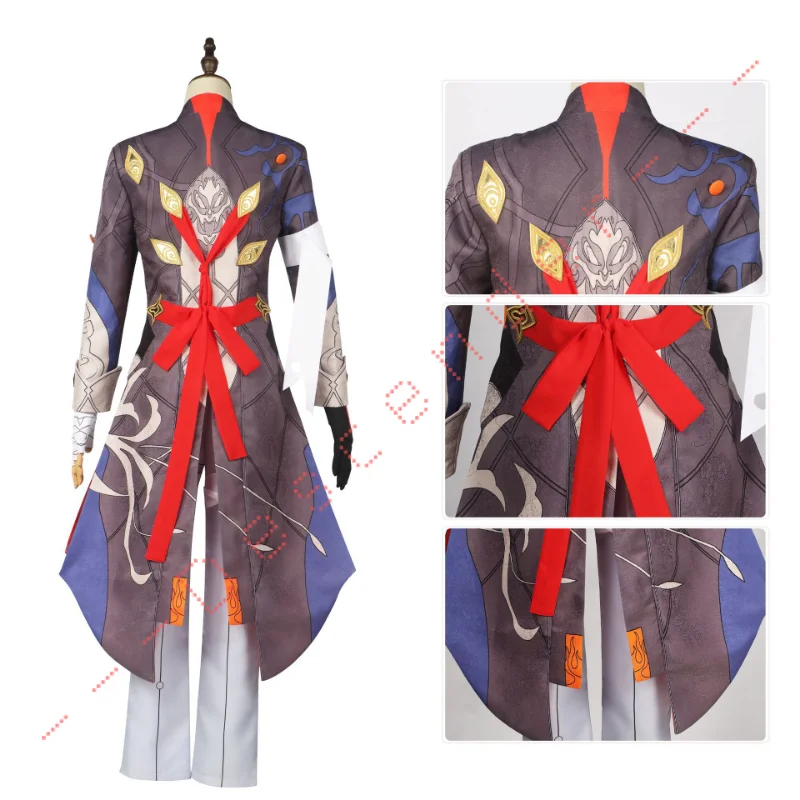 Honkai Star Rail Cosplay Costume pour hommes, perruque de lame, uniforme de jeu, boucles d'oreilles Stellaron, chasseurs Astral Express, accessoires de fête d'Halloween