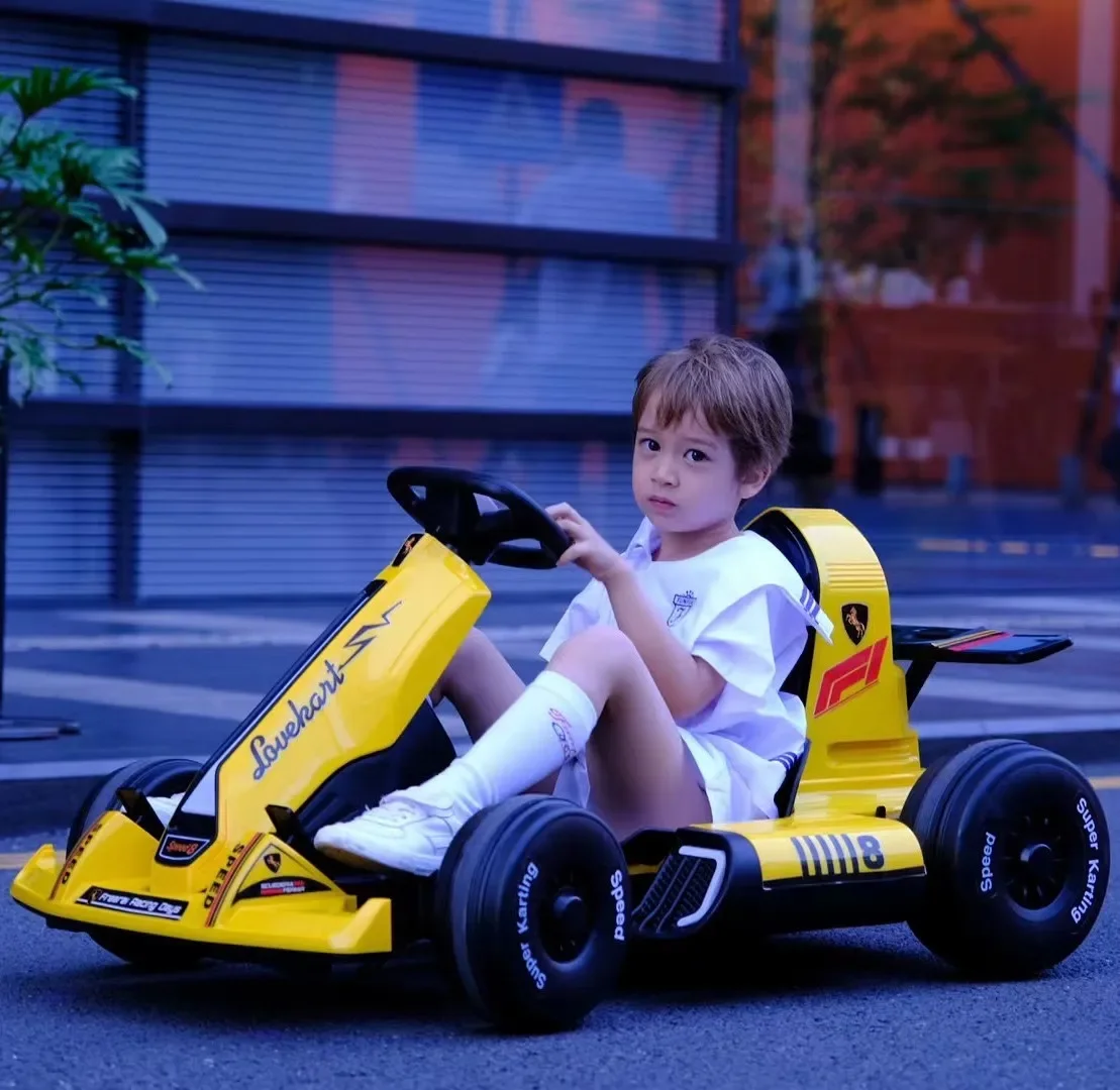 Bedoch drift car, children's electric Kart racing, boys and girls' rechargeable children's toy stroller, which can be used