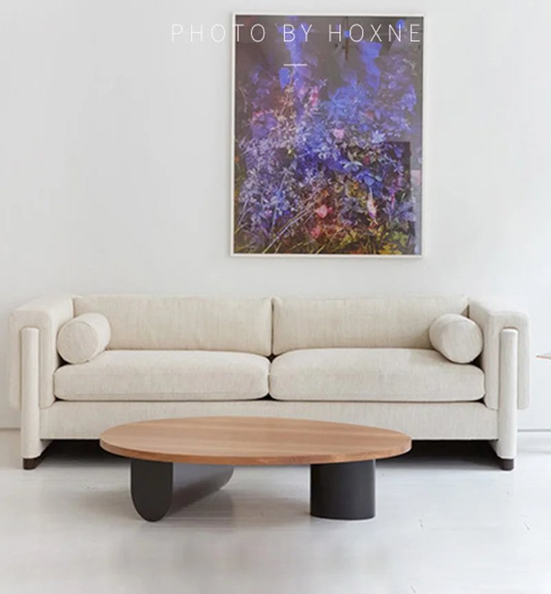 Nordic Style Modern Fabric Sofa with Soft Sponge Seat Minimalist Comfort Living Room Sofas Sturdy Home Hotel Couches Furniture