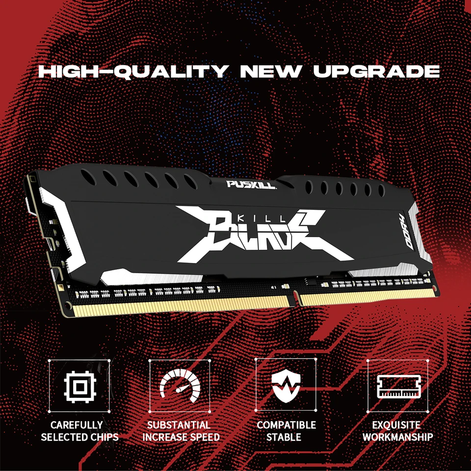 PUSKILL Desktop Memory RAM DDR4 16GB 8GB 1.2V 3200MHz 2666MHz