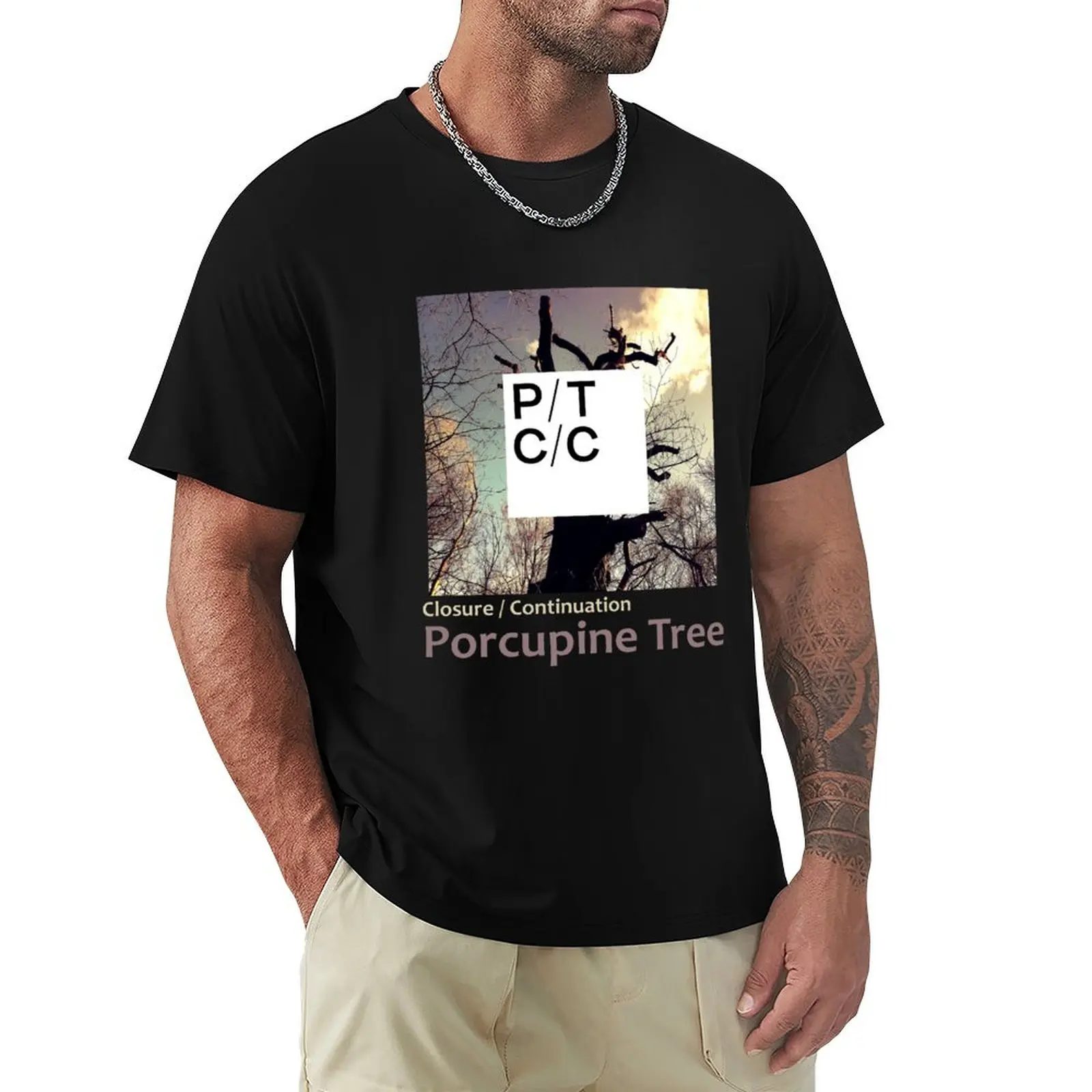 Camiseta Closure / Continuation By Porcupine Tree, roupa básica para o dia a dia, camiseta de manga curta