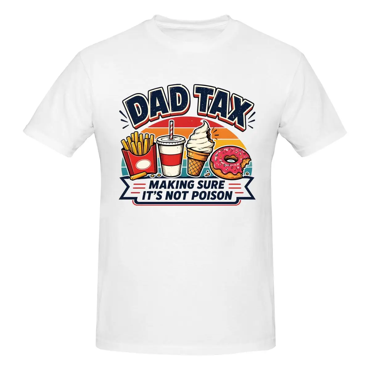 Mens Dad Tax Making Sure It's Not T-Shirt Regular Fit 100% Cotton Short Sleeve T Shirt Tee Crew Neck Casual Tee Shirts