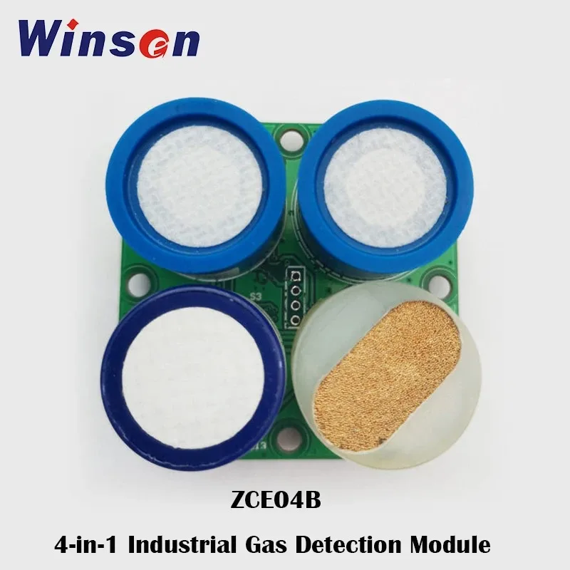 

Промышленный модуль обнаружения газа 4-в-1 Winsen ZCE04B, CO, H2S, O2 и CH4, хорошая стабильность и быстрая реакция, 1 шт.