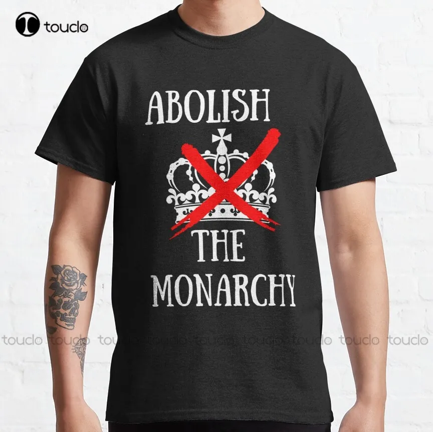 Anti Monarchy Queen For Republican Teens Classic T-Shirt Anti Monarchy T Shirt Print Printer Short Sleeve Funny Tee Shirts Retro