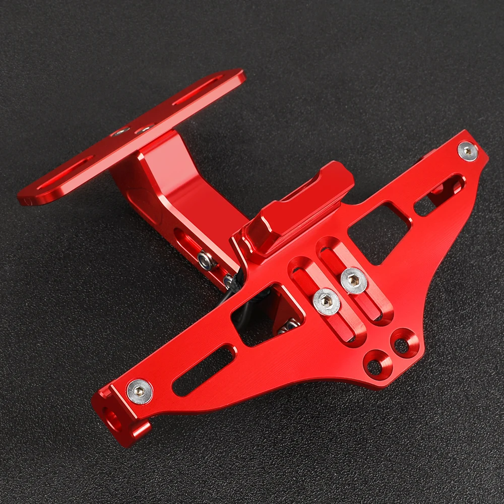 For Honda NC750X NC700X NC700XD NC700S NC 700X NC 750 NC750 X Motorcycle Adjustable License Plate Holder Frame Bracket LED Light