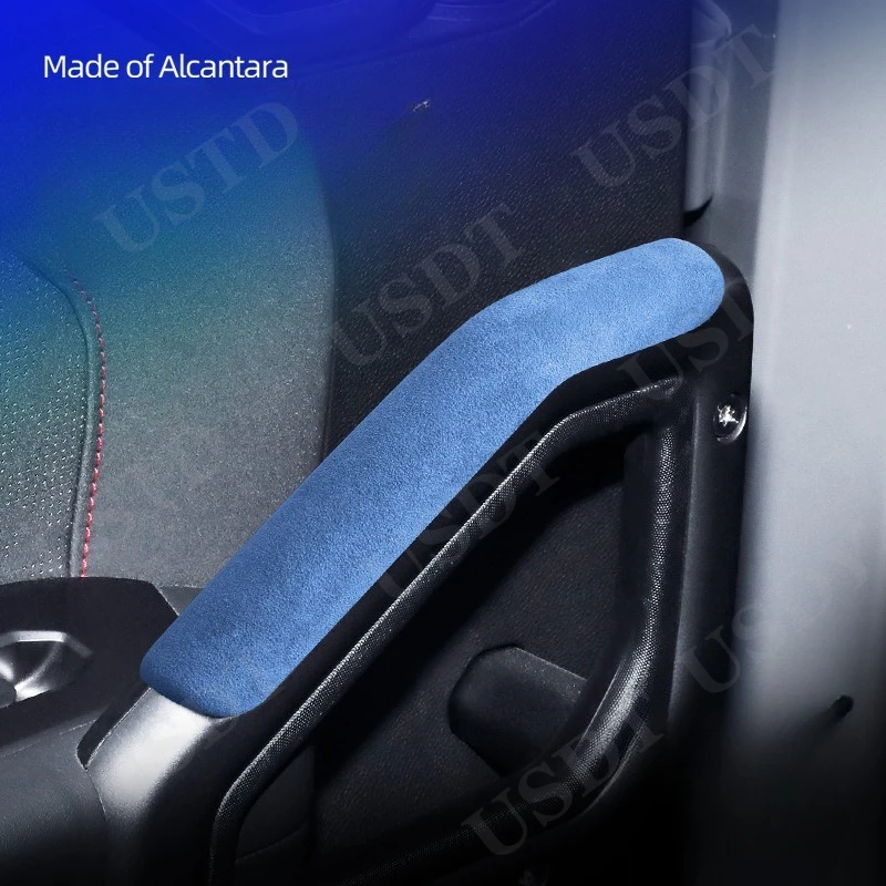 

For Jetour T2 Traveler 2023 2024 2025 Made of Alcantara Suede Door Interior Armrest Cover Strip Protection Anti-Slip