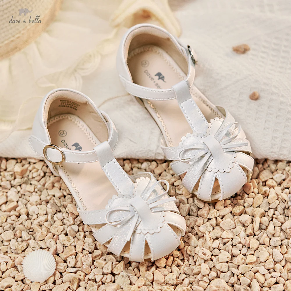 Dave Bella Girls Summer Sandals Children Fashion Shoes Soft Cool Breathable Princess Sweet Party Baby Casual Sandals DB2251120-A