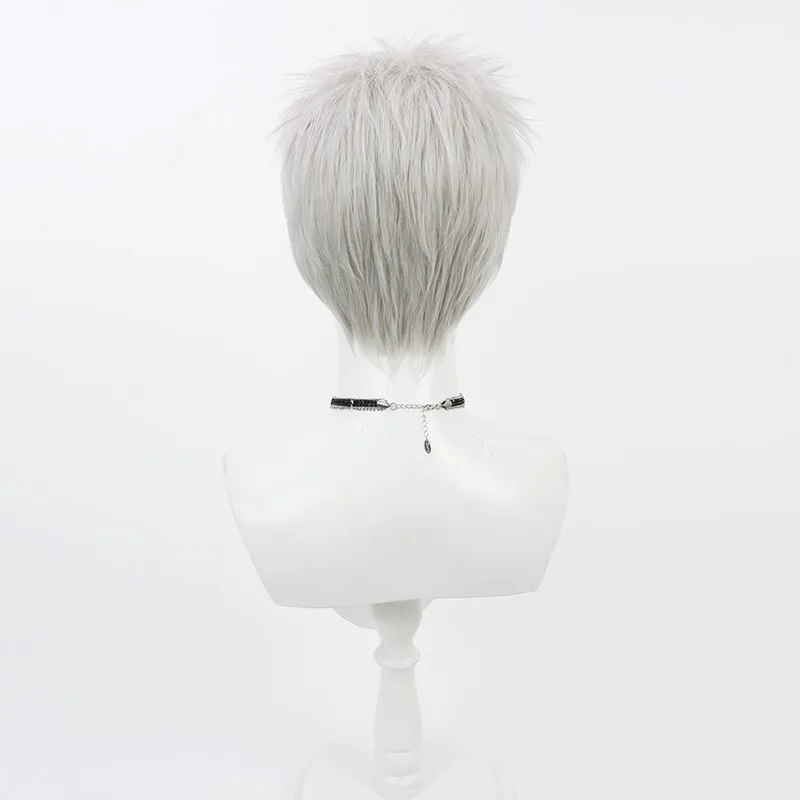 Game Akihiko Sanada Cosplay Wig Halloween Party Prop Synthetic Hair Heat Resistant Fiber + Wig Cap