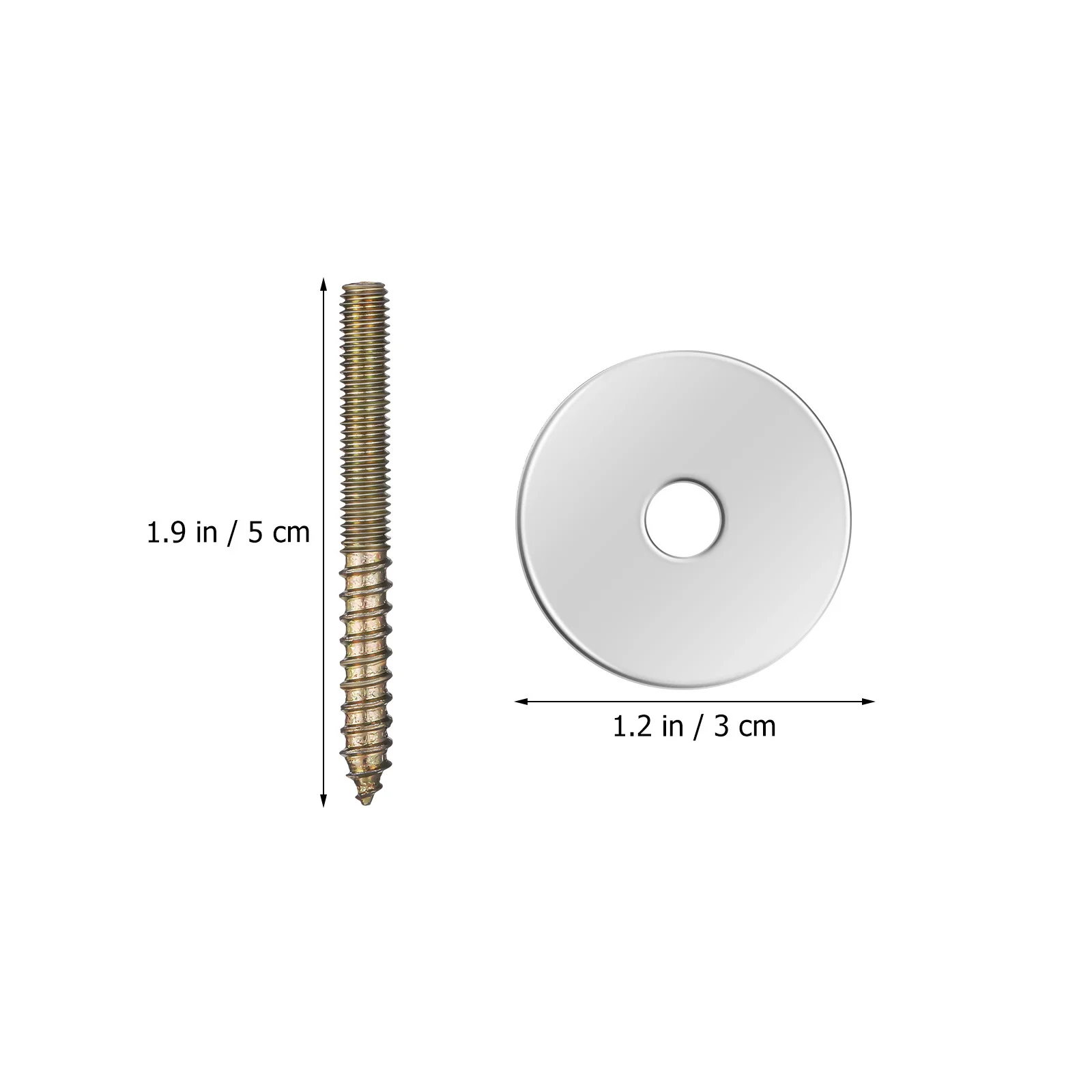 12Sets Perch Mounting Bolts Birdcage Hardware Screw Kit for Cage Stand Gasket Fixing Dual End Stable Connection