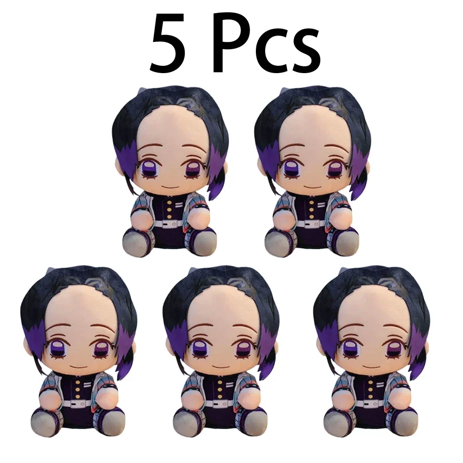 

7pcs 20cm Demon Slayer Plush Doll Tanjirou Nezuko Zenitsu Anime Movie Stuffed Toy Kimetsu No Yaiba Game Plushie Figure Kids Gift
