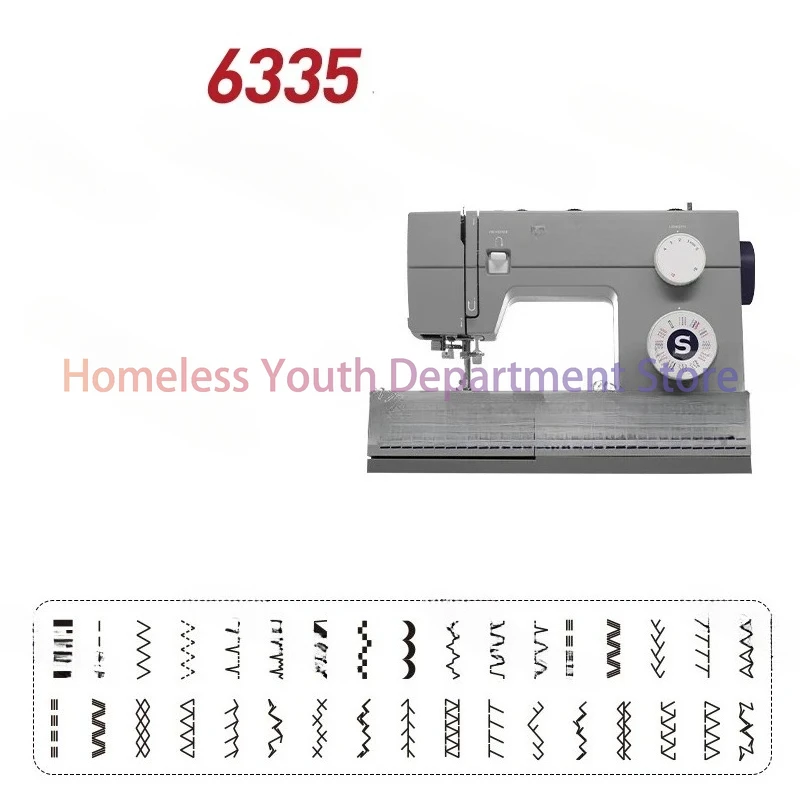 6335 Sewing Machine househol Multifunctional Thick Type Electric Pedal Table Top Sewing Trolley with Overlock Buttonhole