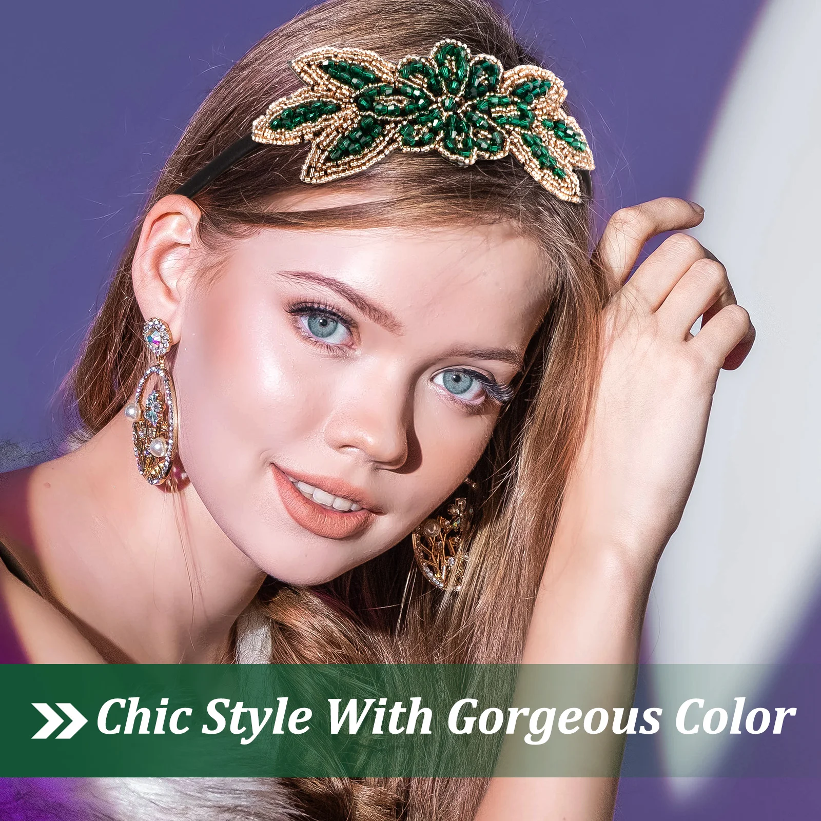 1 قطعة الديكور عقال هوب للحزب الرقص إكسسوارات الشعر الكرة موضوع الحدث ارتداء شيك غطاء الرأس إكسسوارات الشعر