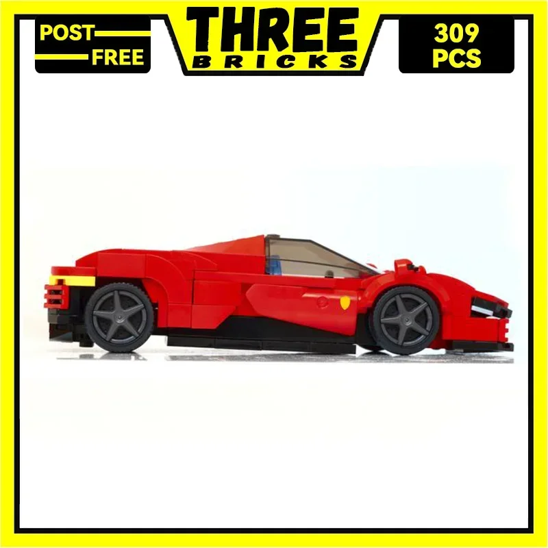 Three Bricks Moc klocki seria supercar Model prędkość mistrz SP3 technologia cegły DIY zabawki dla dzieci prezenty dla dzieci