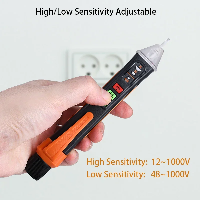 Non-Contact Voltage Detector Electrical Tools Voltage Indicator Tester Pen AC Voltage Test Smart Breakpoint Finder 12-1000V