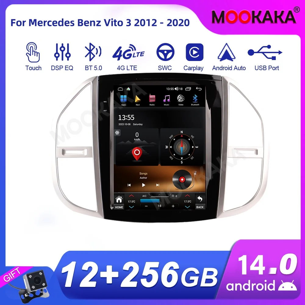 

For Mercedes Benz Vito 2012 - 2020 Car Radio Multimedia Player Wireless Carplay Android Auto Autoradio Stereo GPS Navi Head Unit