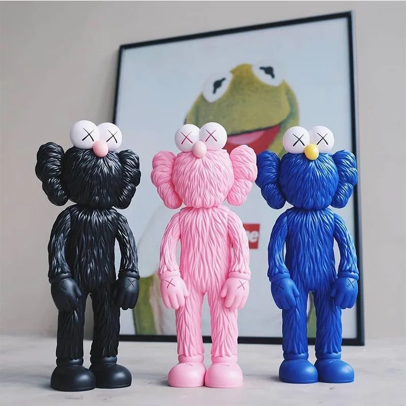 Sesame Street standing Internet celebrity doll Instagram explosion creative hand fashion figure cartoon adornment 28cm