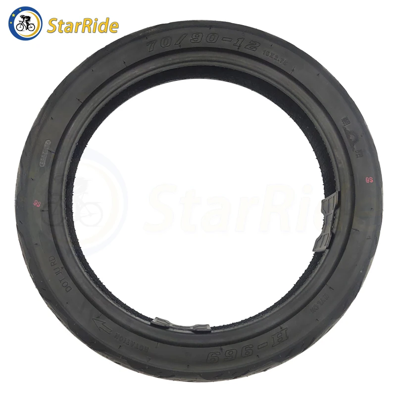 70/90-12 16X2.75 16 Inch Tubeless Tire Street for Gyroroue Inmotion V12 Unicycle Electric Scooter Tricycle Folding Bike 16X3.0