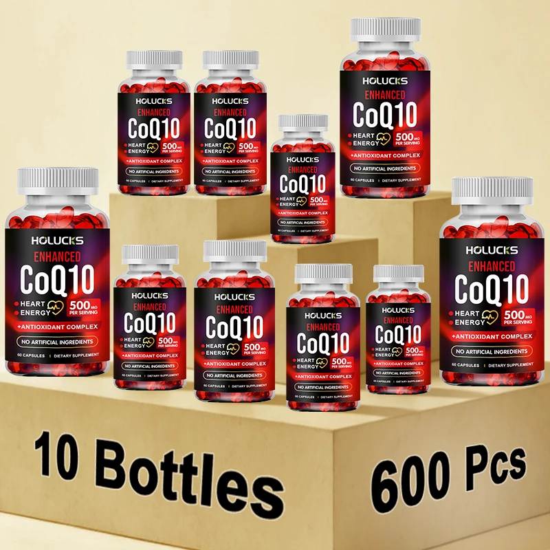 

CoQ10 Capsules Support Heart Cardiovascular Health, Cellular Energy Production, Anti-Aging, Antioxidant, for Overall Wellness
