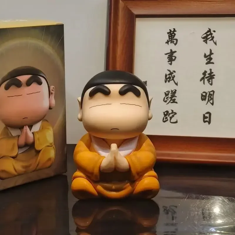 Anime Crayon Shin-chan Cos Buddha Action Figure Toys Shin Chan Figuras Kawaii Doll Collection Model Gk Statue Collection Gift