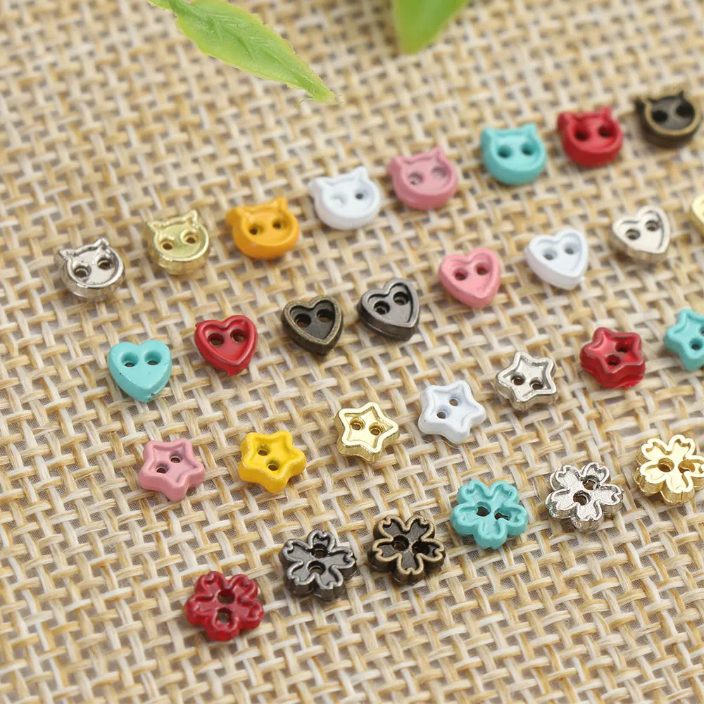 20/40Pcs 4mm Colorful Doll Clothes Buckles Metal Mini Buttons 1/6 Dolls Clothing Accessories  Stuffed Toys DIY Sewing Material