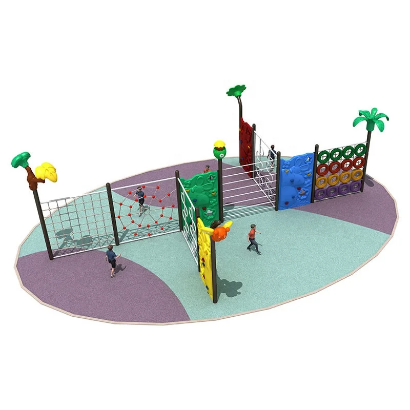 Advance Indoor Playground Children Outdoor Rock Climbing Wall Pipe Rope Net Panel Cargo For Sale Professional Kids Playset