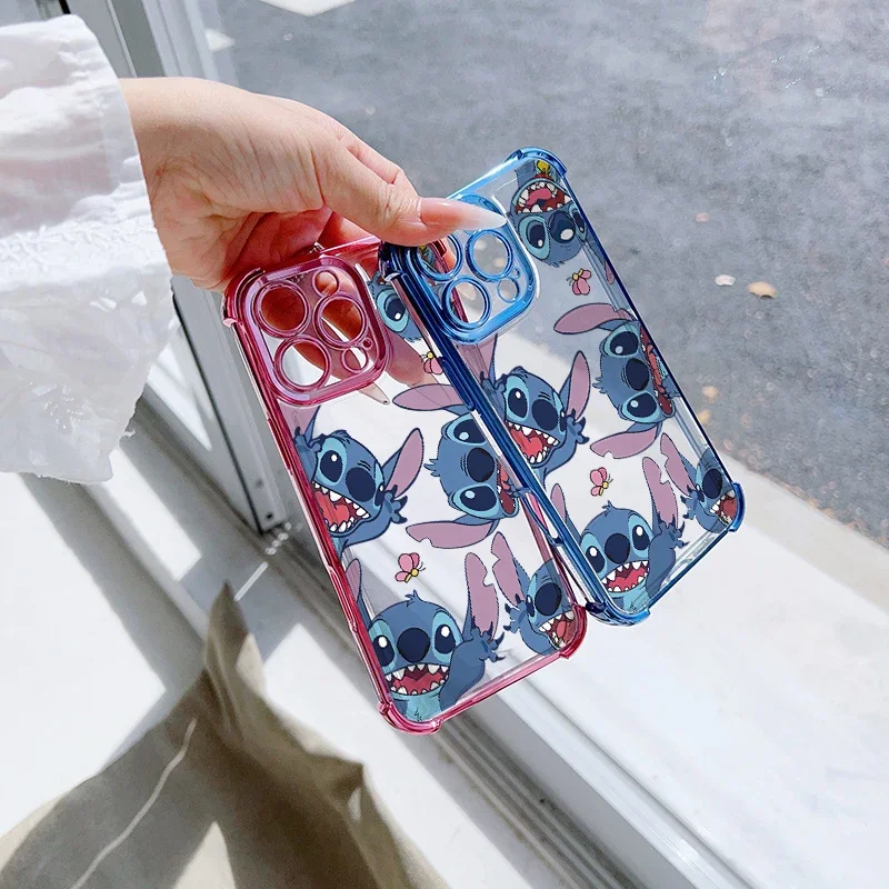 스티치 케이스 OPPO F29 A17 A16 A15 A54 A31 A9 2020 A5S A3S A55 A57 A72 A97 A36 A76 A96 A53 A9 F11 A3X 쉘 도금 클리어 카파