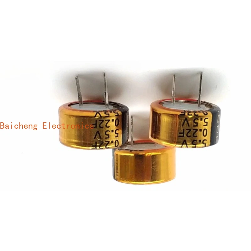 10PCS 새로운 오리지널 0.22F/5.5V 패러드 커패시터 5.5V0.22F C형