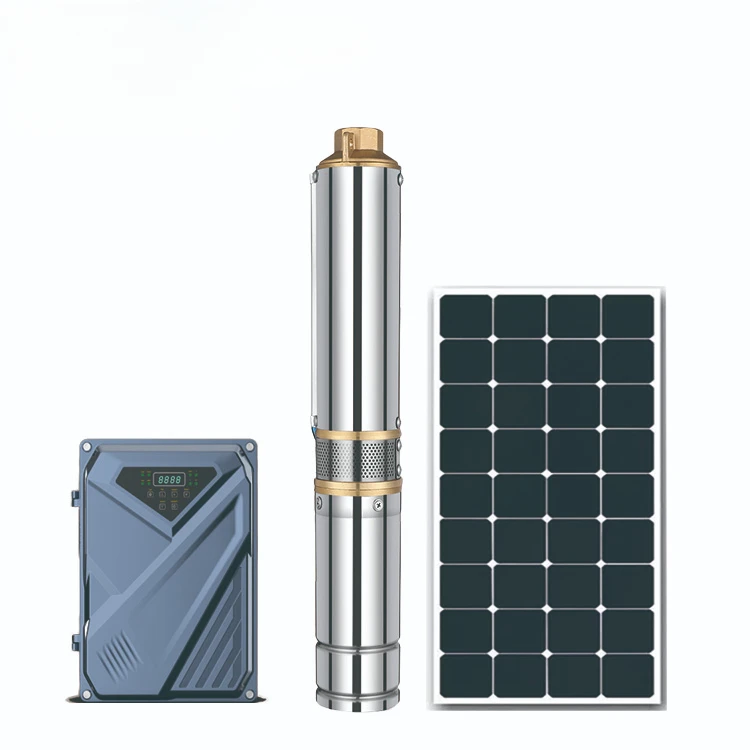 brushless dc submersible solar pumps ac/dc hybrid solar well pump