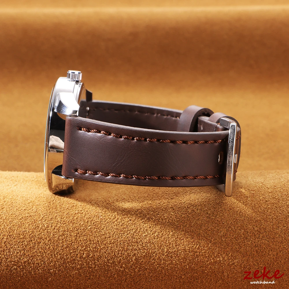 18 مللي متر 20 مللي متر 22 مللي متر 24 مللي متر حزام (استيك) ساعة ل أوميغا حزام ل Seiko الرياضة خمر براون حزام الساعات الرجال الجيش الرياضة سوار ل Smartwatch #4