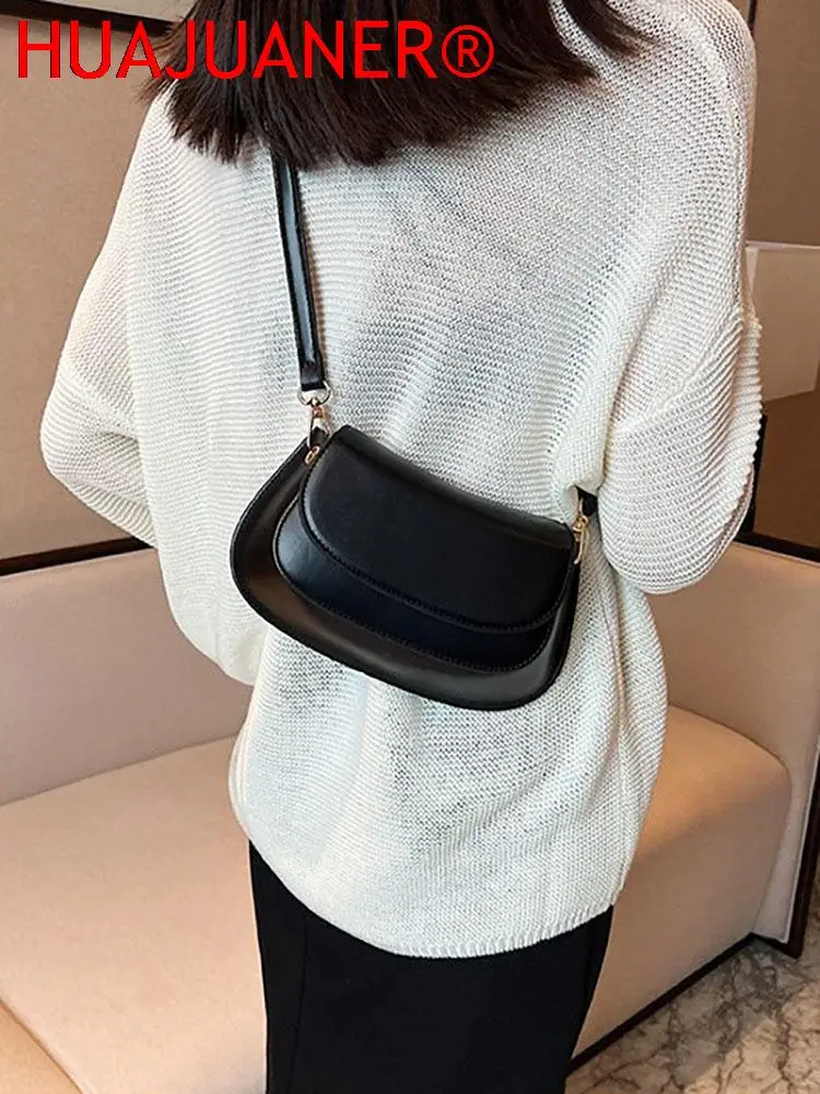 Small Female Bags Flap Luxury Designer Handbags for Women Shoulder Crossbody Bag Women's Handbag Pu Leather 2023 Trend Solid