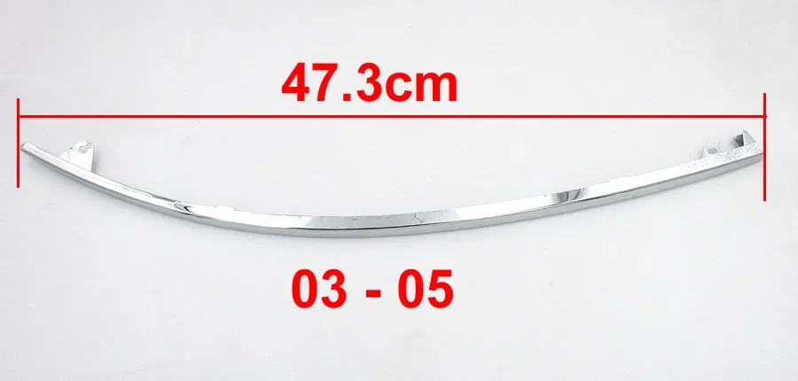 For Audi A6 C5 1999 2000 2001 2002 2003 2004 2005 Front Bar Bright Stripes  Auto Front Bumper Trim 2PCS