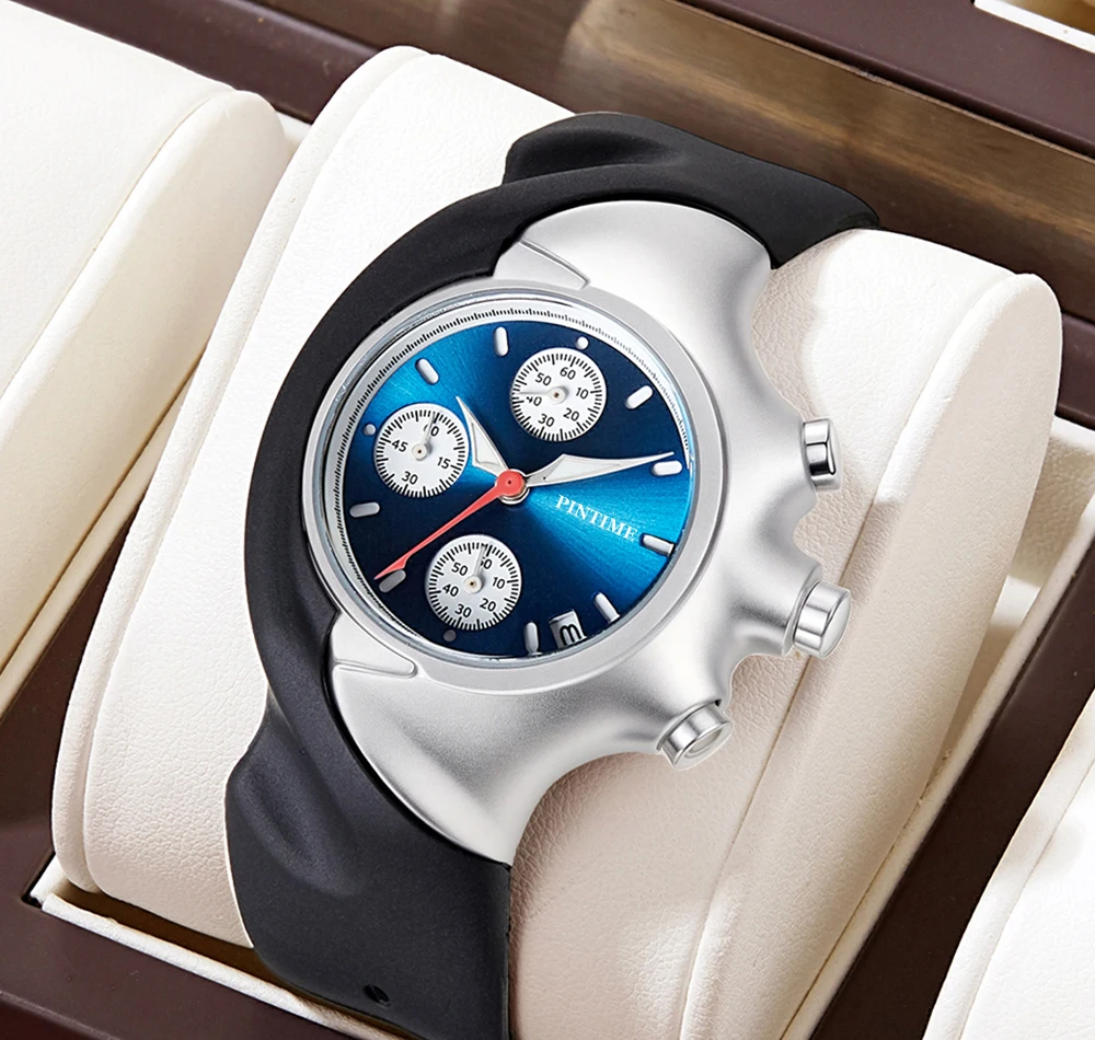 

Sports Watch Y2K Millennium Retro Triple-Eye Chronograph Stylish Multifunctional Waterproof Quartz Watch Unique Unisex Timepiece