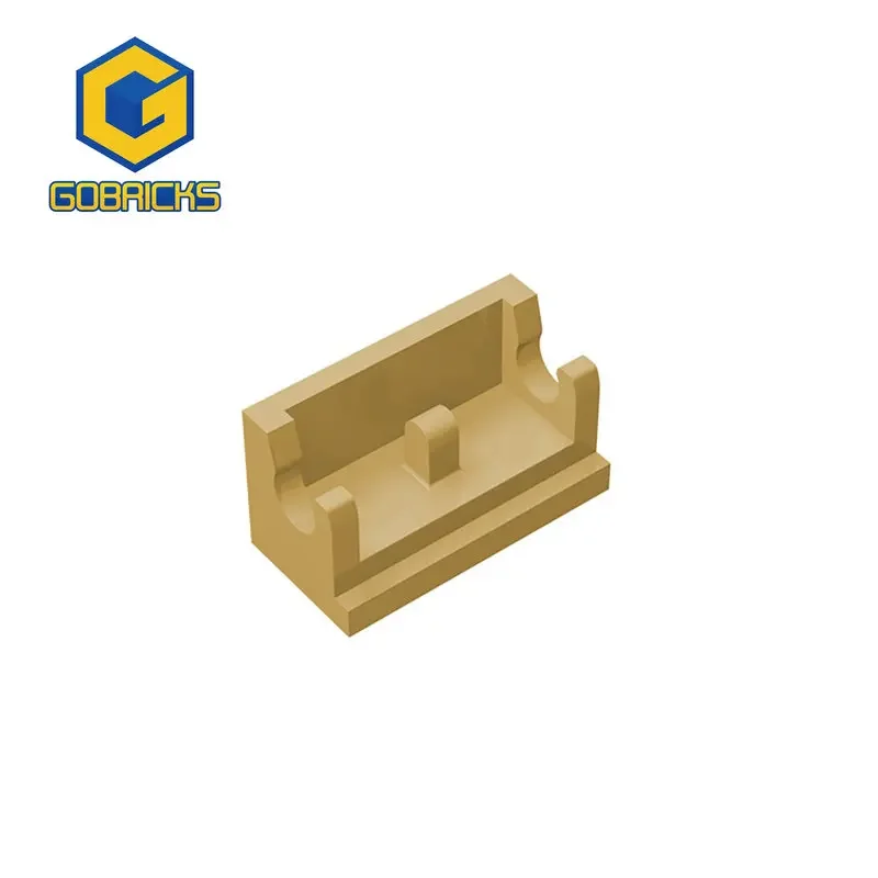 Gobricks 1 قطعة MOC المفصلي الطوب 1x2 قاعدة متوافقة مع 3937 نموذج اللبنات أجزاء الاطفال التعليمية التجمع اللعب الهدايا