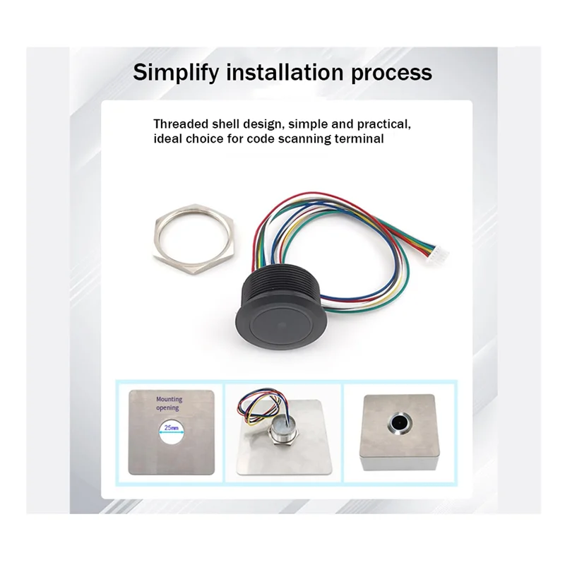 GM861 Integrated Thread Scanning Module QR Code Recognition Module Scanning Head Easy Install Easy To Use