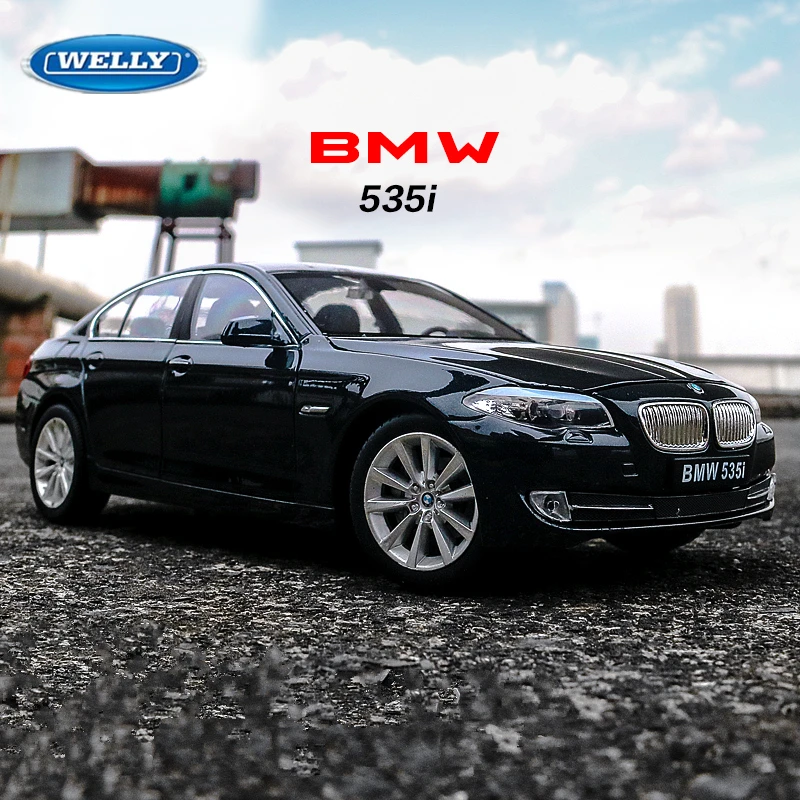 Welly 1:24 BMW 5 Series 535i Alloy Car Model Diecasts & Toy Metal Vehicles Car Model High Simulation Collection Childrens Gifts