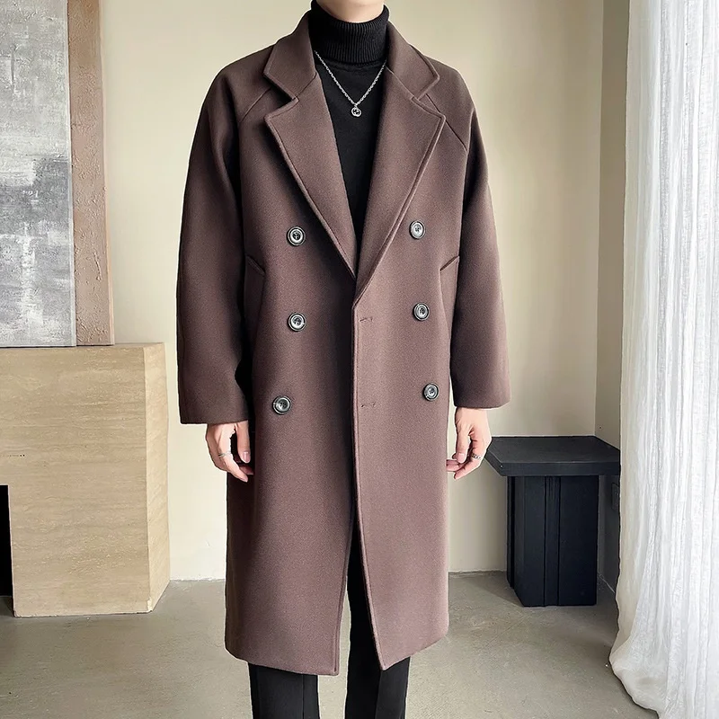 

Мужской тренч-блейзер свободного кроя, кофейного цвета, двусторонний, для активного отдыха, повседневный, быстросохнущий, практичный, функциональный