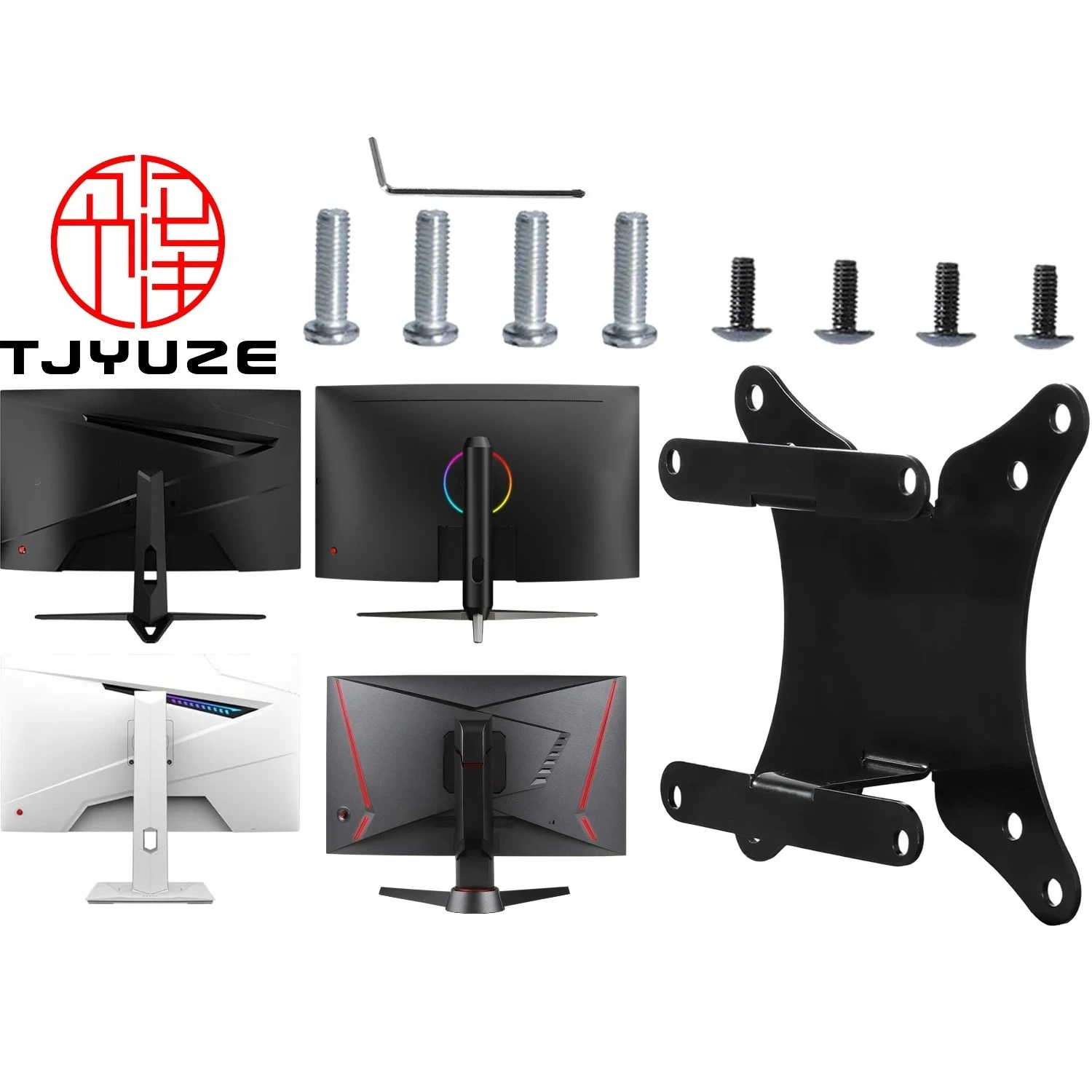 Nuevo adaptador de montaje Vesa para MSI Optix MAG27CQ AG240VC G32CQ5P MAG270 AG321 por soporte de montaje para brazos de monitores VESA 75x75 100x100
