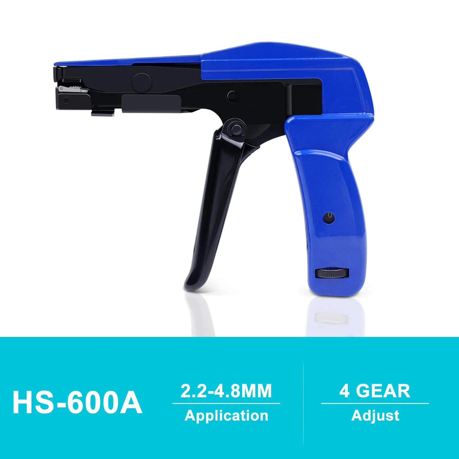 Cable Tie Gun,Knoweasy Fastening Cable Tie Tool,Die-Cast Steel Flush Cut Zip Tie Gun with Steel Handle for Nylon Cable Tie