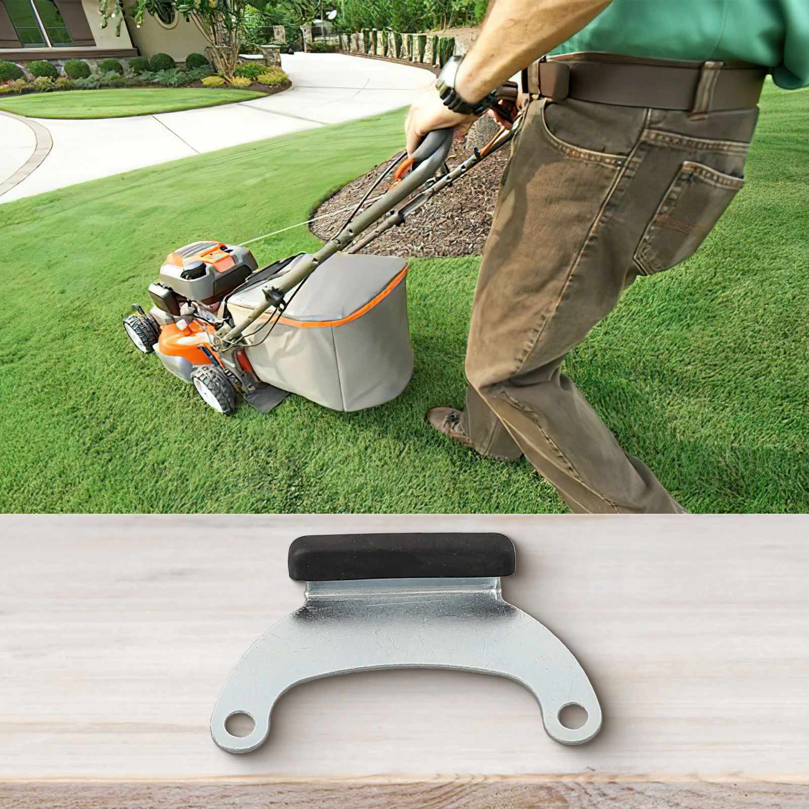 Iron Bracket for Brush Cutter 40-5 Fuel Pot Retention Designed to Maintain Alignment and Support Engine Mounting Requirements