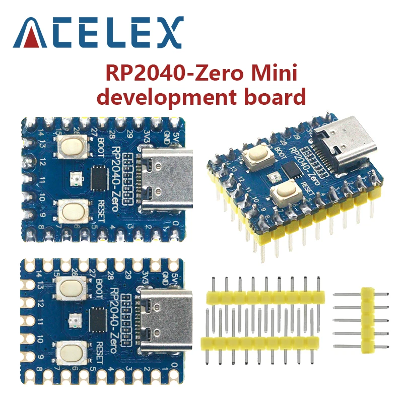 RP2040-Zero RP2040 for Raspberry Pi Microcontroller PICO Development Board Module Dual-core Cortex M0+ Processor 2MB Flash