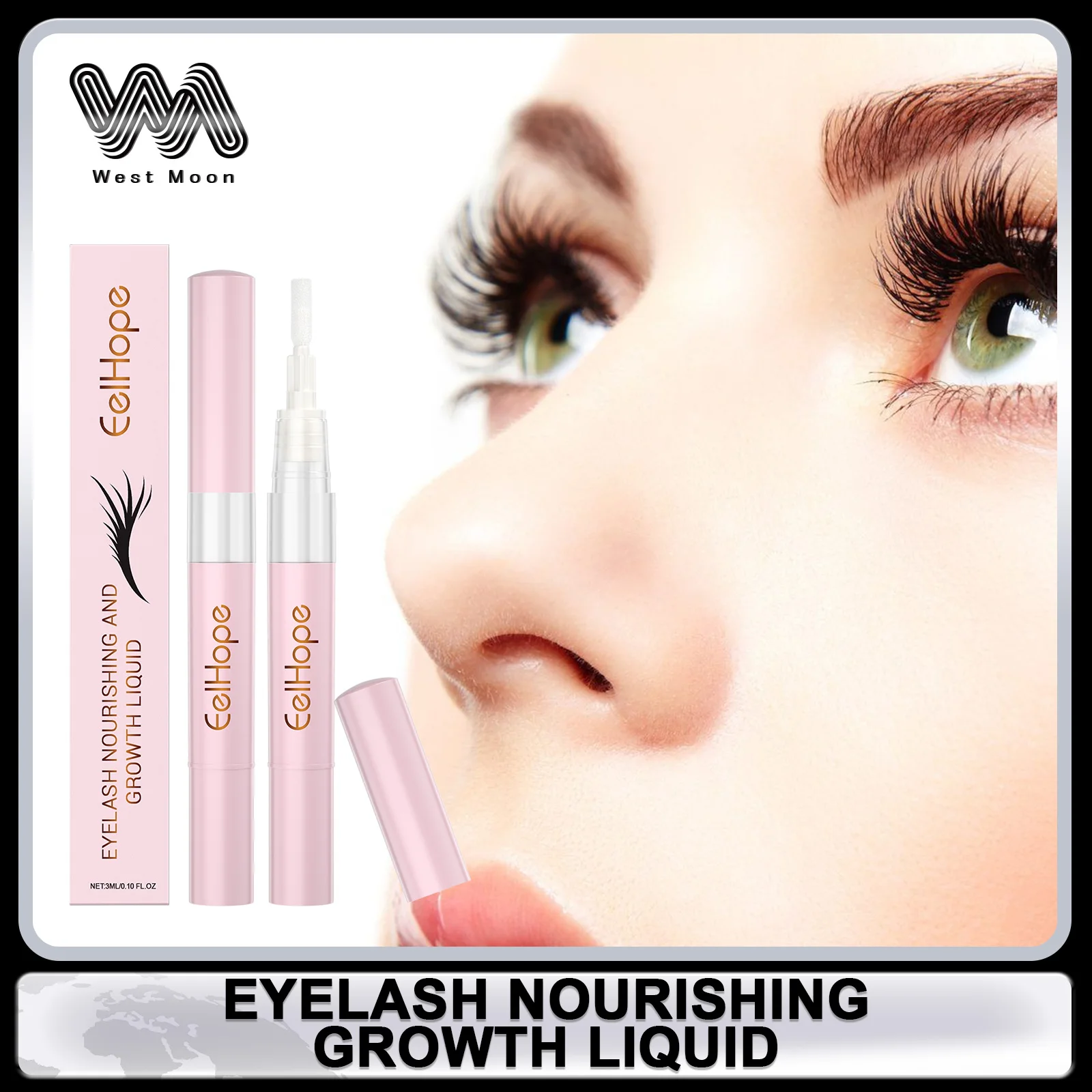 

Eyelash Growth Liquid Lengthen Thicken Prevent Dryness Breakage Moisturizing and Nurishing Eyelashes Increase Elasticity Essence