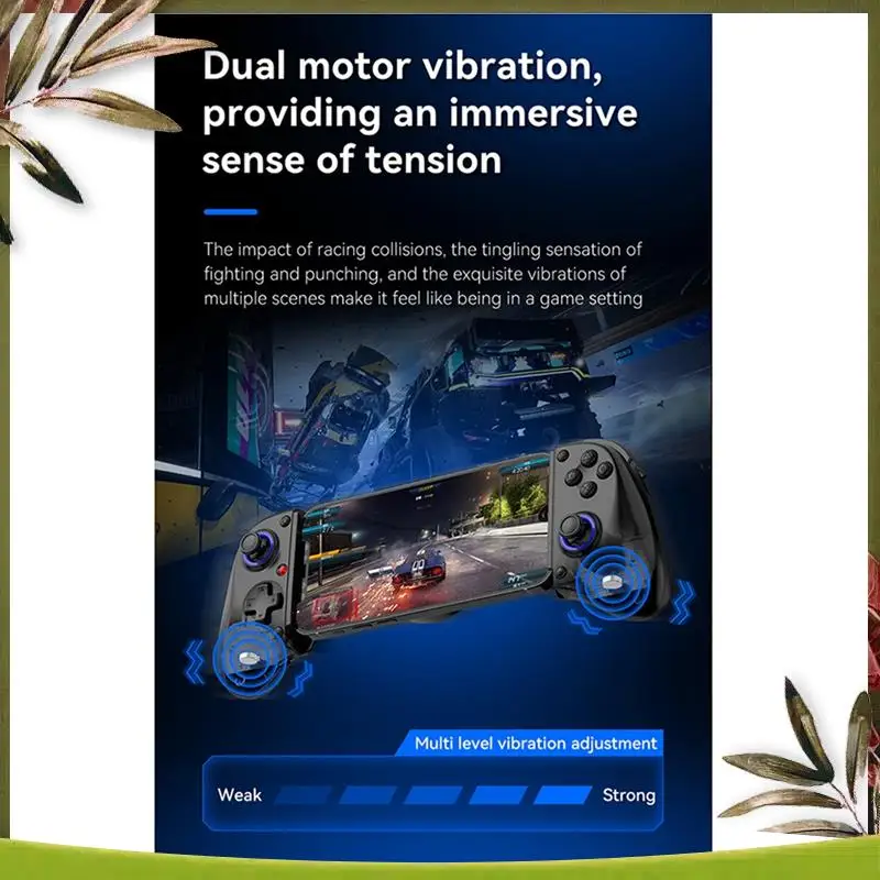 New-New D11S Extendable Gaming Controller Hall Trigger BT 5.2 With Cooling Fan/Programmable Back Buttons