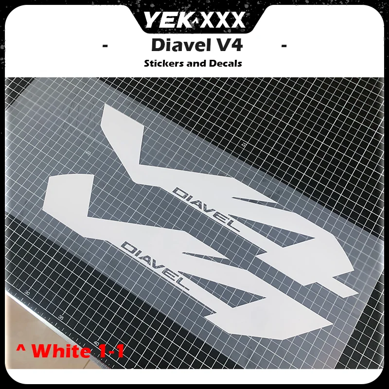 Motorcycle Fairing Shell Sticker Decal Customized Hollow Effect Diavel V4 For Ducati Diavel V4 Side Sticker Kit for Tank