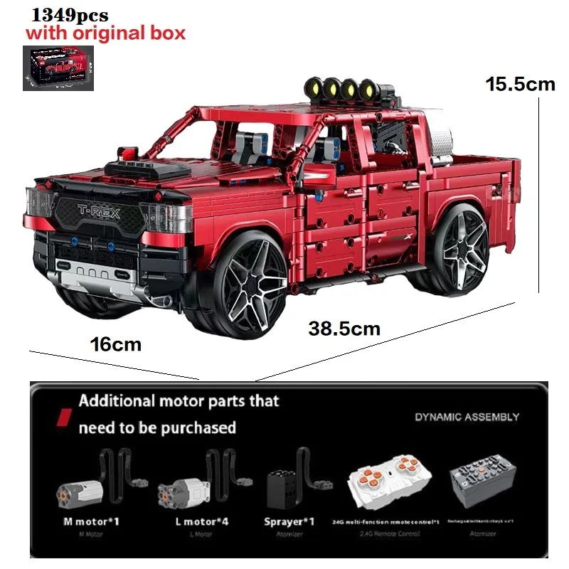 Melhor vendedor com caixa original 10633 moc técnico rc suv blocos de construção modelo captador tijolos montagem presente natal