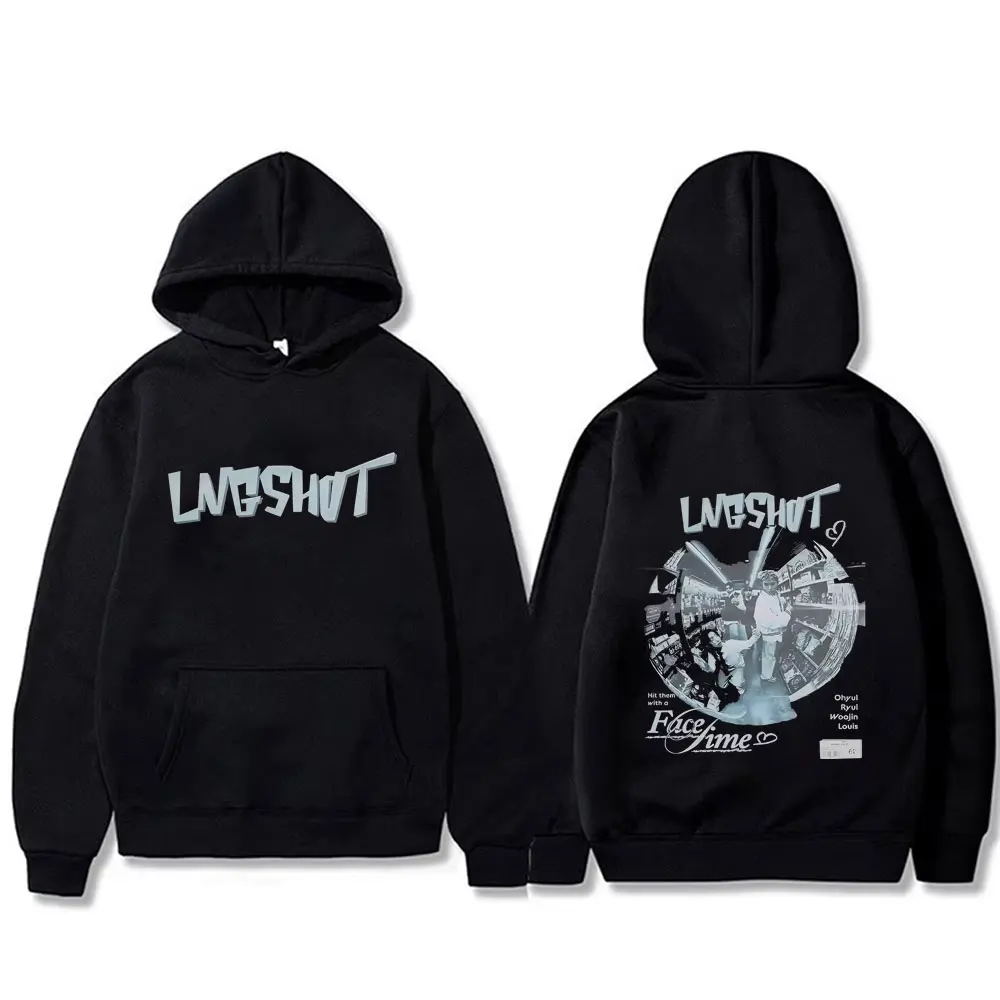 

Korean Band Lngshot Graphic Hoodie Men Women Clothing Kpop Fashion Trend Pullover Hoodies Male Casual Oversized Hooded Tracksuit