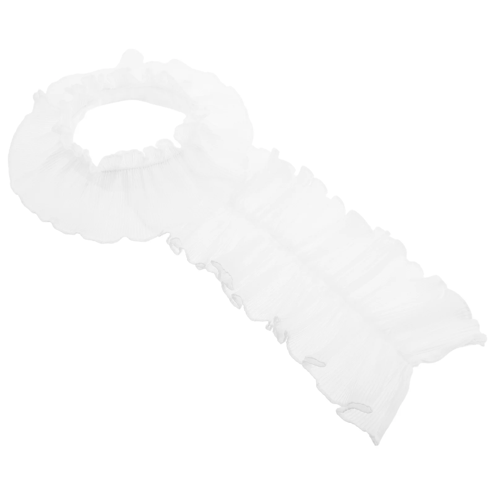 

Fake Collar Women Detachable French Pleated Ruffle Collar Blouse Shirt Decorative Multi Purpose Clothing Accessory