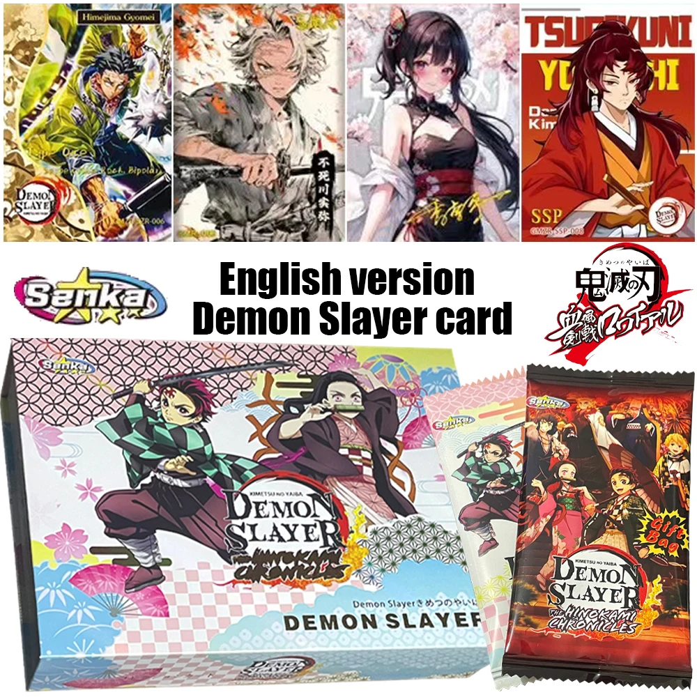 New Senka's English version Demon Slayer card Anime the ultimate showdown between heroes and ghosts Rare Collection Card